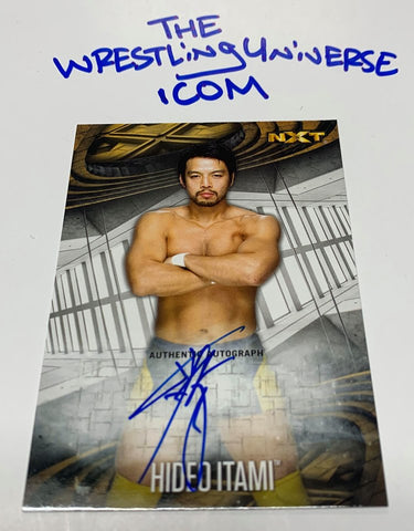 Hideo Itami WWE NXT 2017 Topps SIGNED Auto Card #23/200