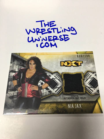 Nia Jax 2017 Topps NXT Event Used Mat Relic #/199