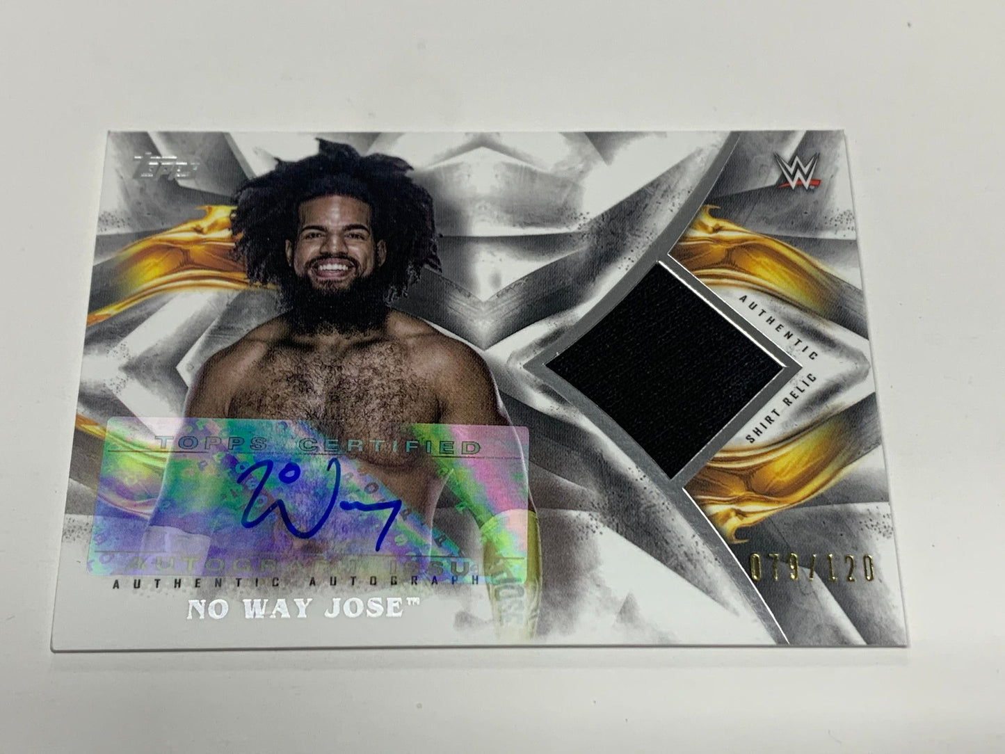 No Way Jose 2019 WWE Undisputed Authentic Autograph Relic #/120