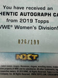 Dakota Kai 2019 WWE NXT Woman’s Division Auto #26/199
