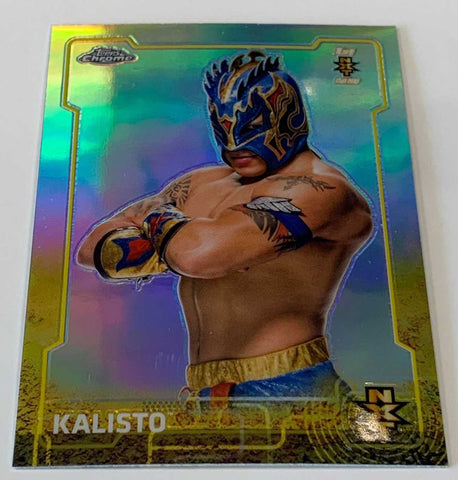 Kalisto 2015 WWE Topps Chrome NXT RC Refractor #97