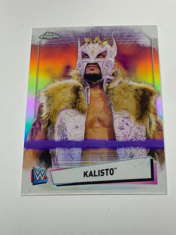 Kalisto 2021 WWE Topps Chrome REFRACTOR Card #56