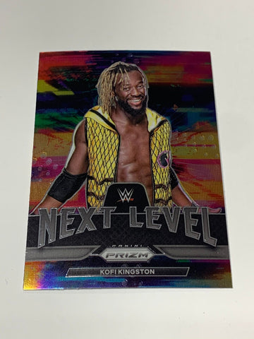 Kofi Kingston 2022 WWE Prizm “Next Level” Insert Card #21