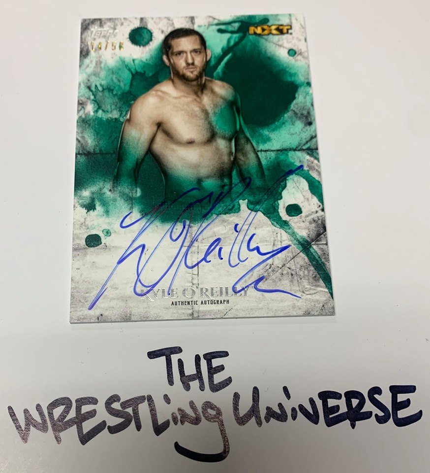 Kyle O'Reilly 2018 WWE Topps Undisputed Green Signed #/50