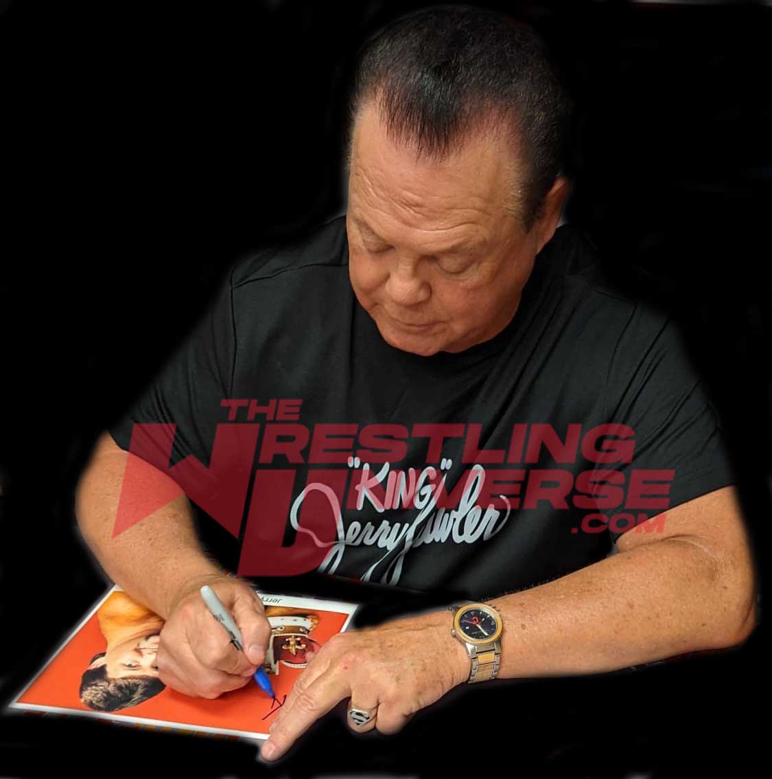 Jerry Lawler Pose 9 Signed Photo COA