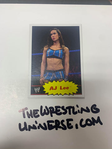 AJ Lee 2012 Topps Heritage ROOKIE #1 (Awesome Card) 1st Heritage