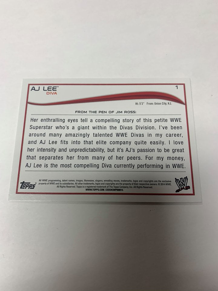 AJ Lee 2014 Topps Card #1