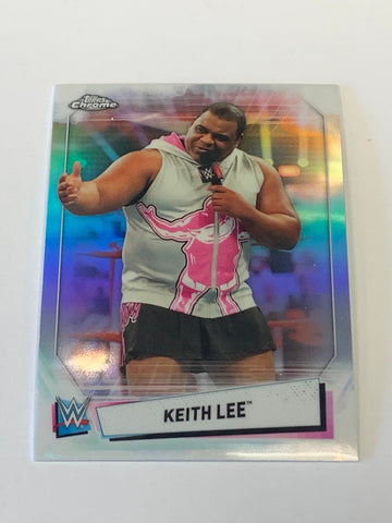 Keith Lee 2021 WWE Topps Chrome REFRACTOR Card #23