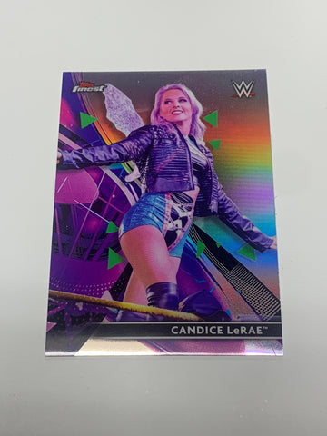 Candice LeRae 2021 WWE Topps Finest REFRACTOR Card #78