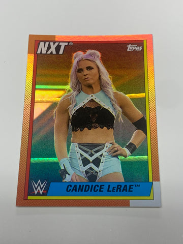 2021 Topps WWE NXT Heritage Rainbow Foil Candice LeRae #80