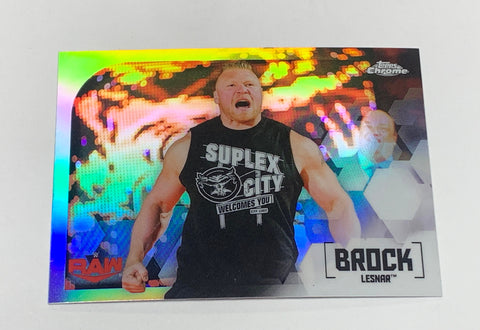 Brock Lesnar 2020 Topps Chrome REFRACTOR Card #16