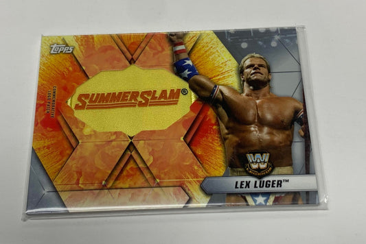 Lex Luger 2019 WWE Topps 1993 Summerslam Commemorative Logo Patch #/25