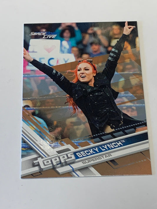 Becky Lynch 2017 WWE Topps Bronze Parallel Card #140
