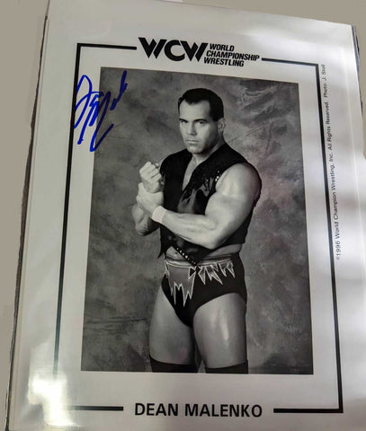 Dean Malenko Pose 3 Signed Photo COA