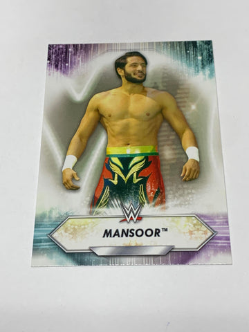 Mansoor 2021 WWE Topps Card #118