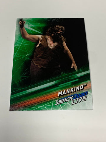 Mankind WWE 2019 Topps Green Parallel Card #81