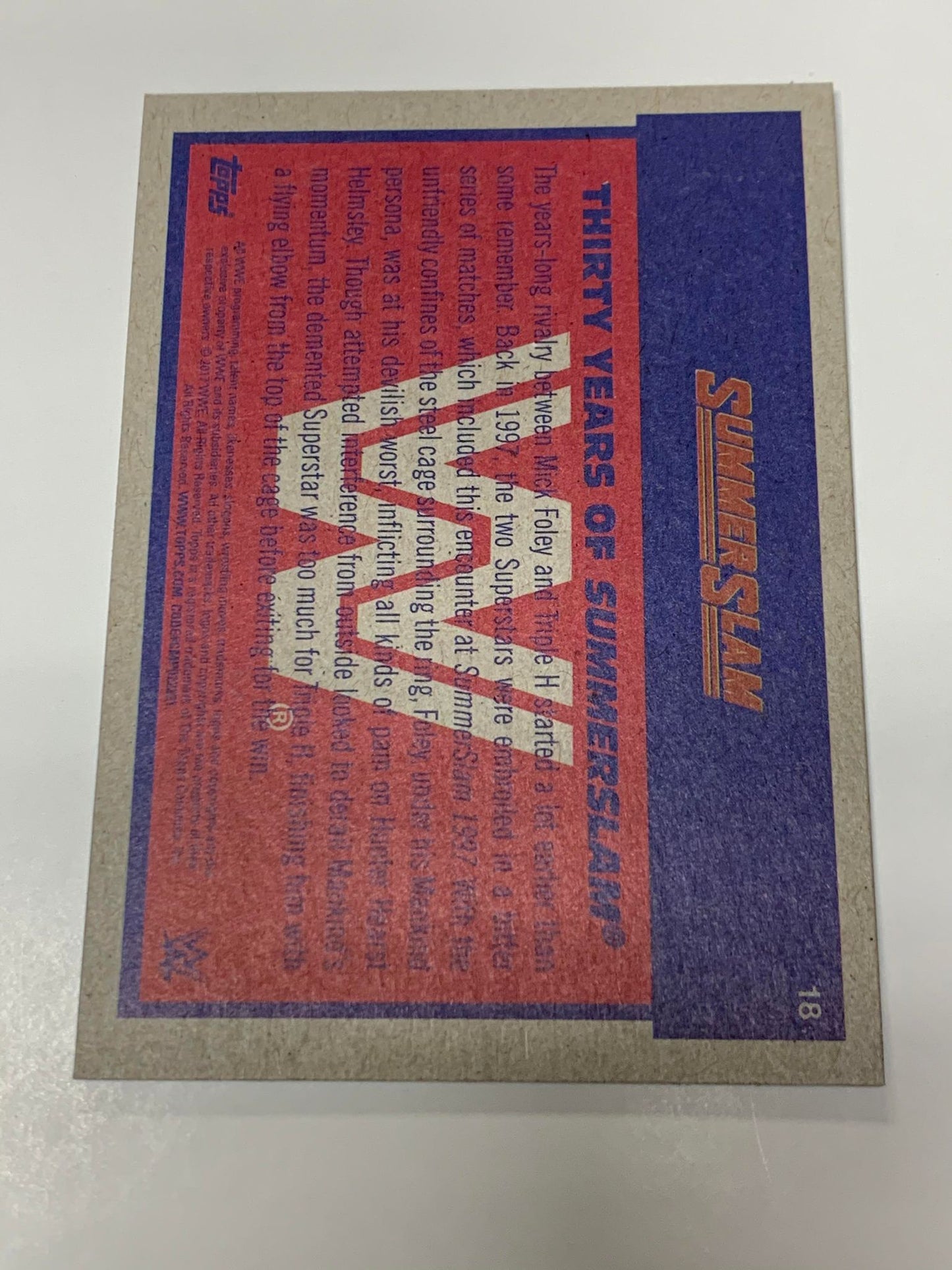 Mankind 2017 WWE Topps Card #18