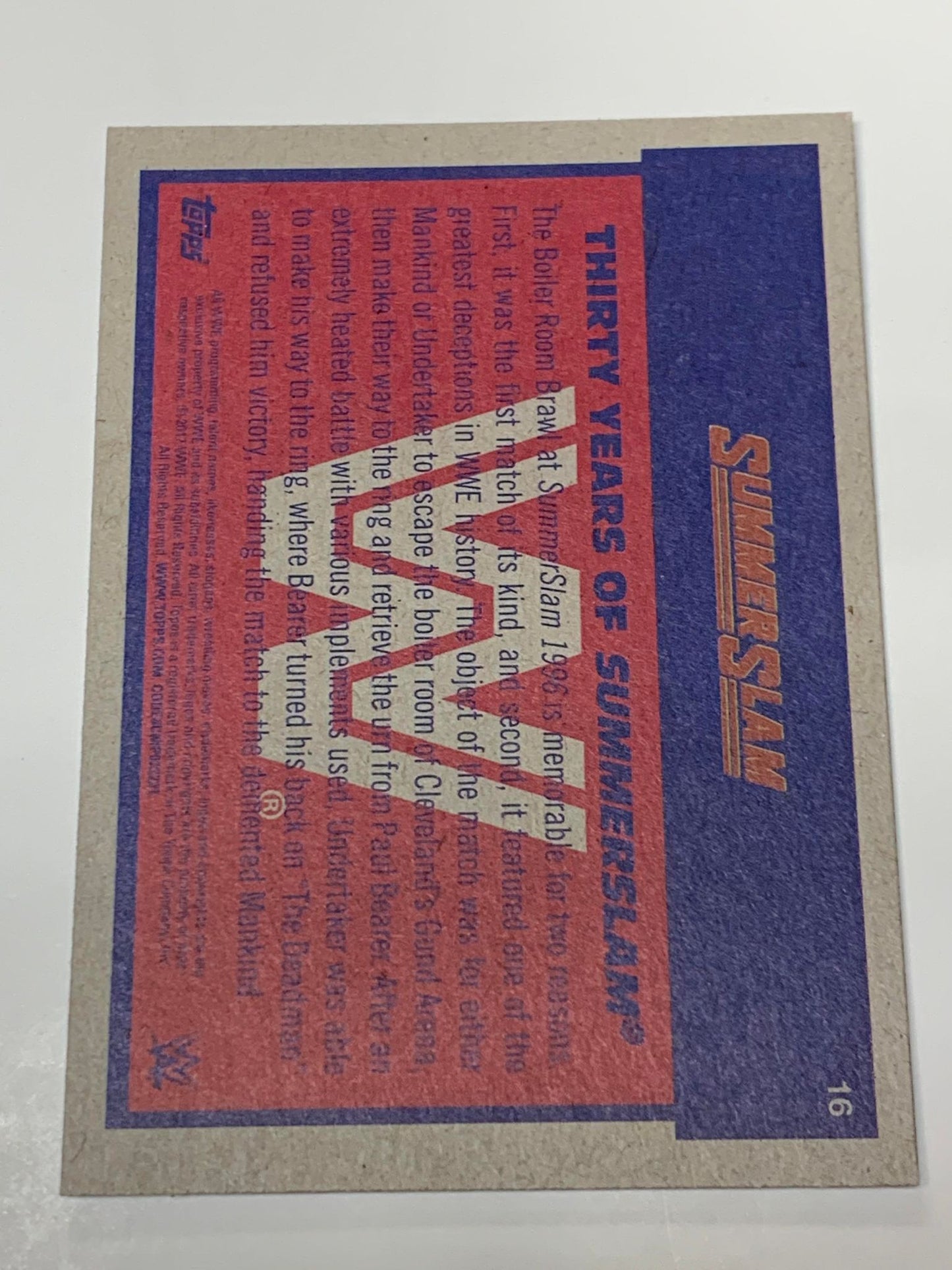 Mankind 2017 WWE Topps Card #16