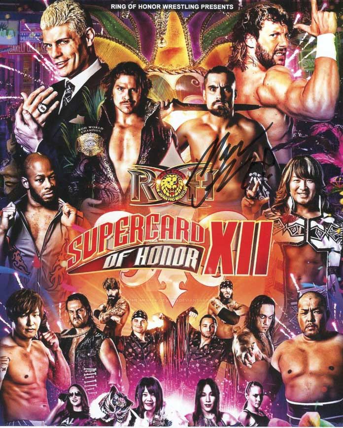 Marty Scurll (Ring of Honor) Signed color Photo