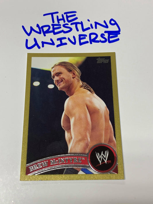 Drew McIntyre WWE 2011 Topps GOLD #47 Serial #32/50
