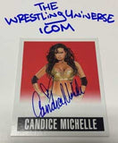 Candice Michelle Signed “On Card” 2014 Leaf #’ed 4/10