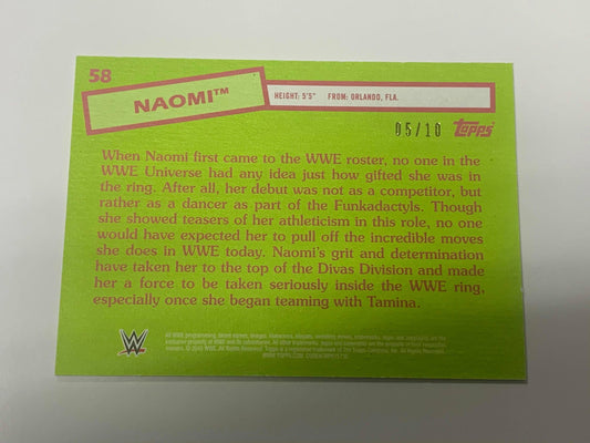 Naomi WWE 2015 Topps Gold Card #5/10