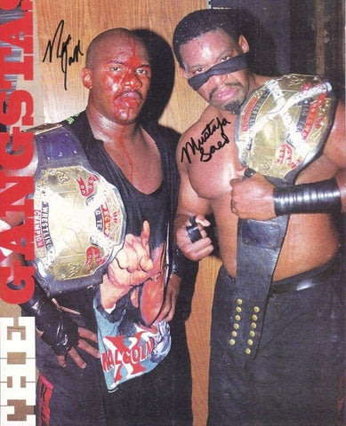 The Gangstas (New Jack & Mustafa) Dual Signed Signed RARE Photo COA