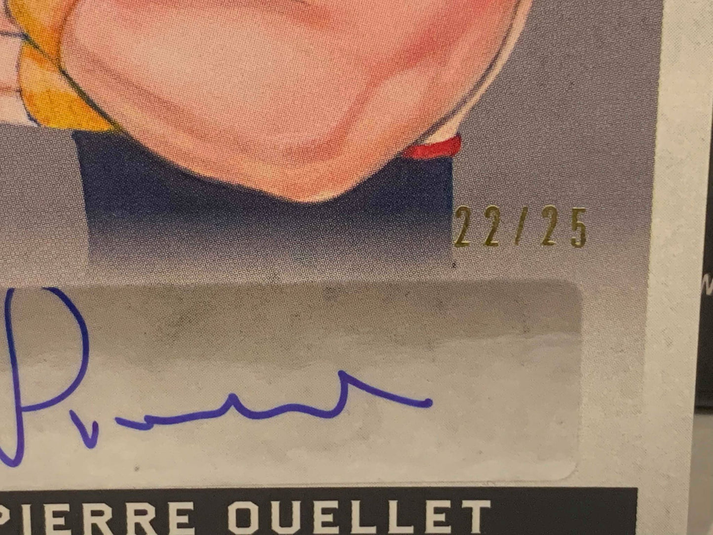 Pierre Carl Ouellet PCO 2018 Leaf Authentic Signed Legends of Wrestling #/25