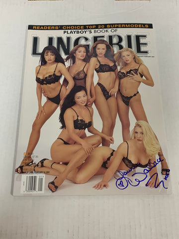 Playboys Book of Lingerie Magazine Jan/Feb 2001 SIGNED Laurie Wallace