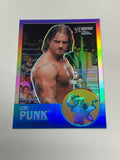 CM Punk 2007 WWE Topps Chrome Heritage REFRACTOR (1st WWE Card A)