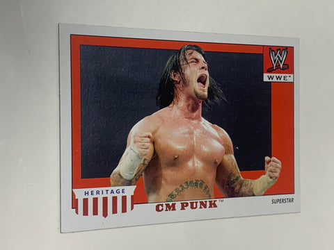 CM Punk 2008 WWE Topps Heritage Card #10