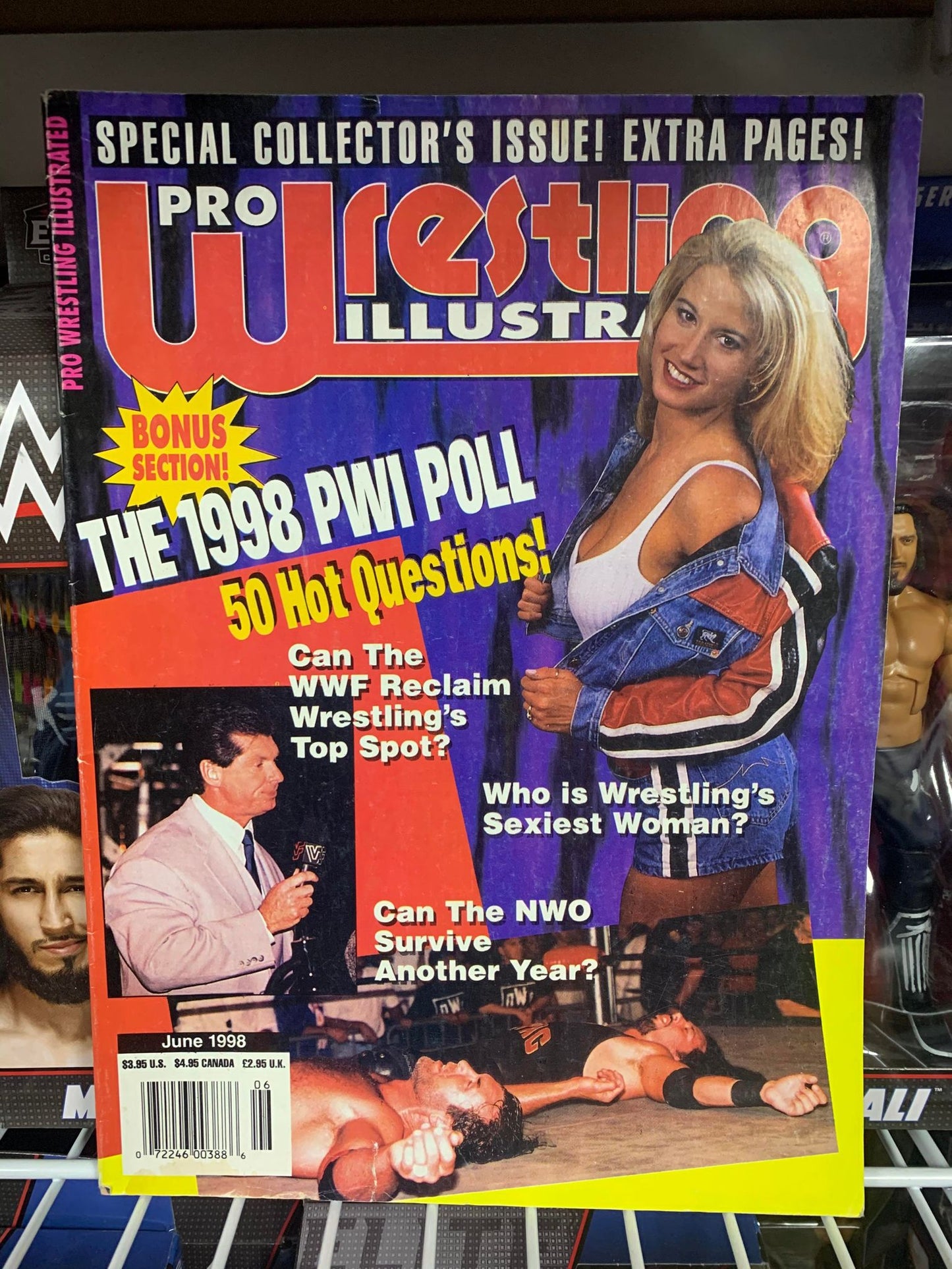 PWI Pro Wrestling Illustrated Magazine June 1998 WWE (Austin Poster)