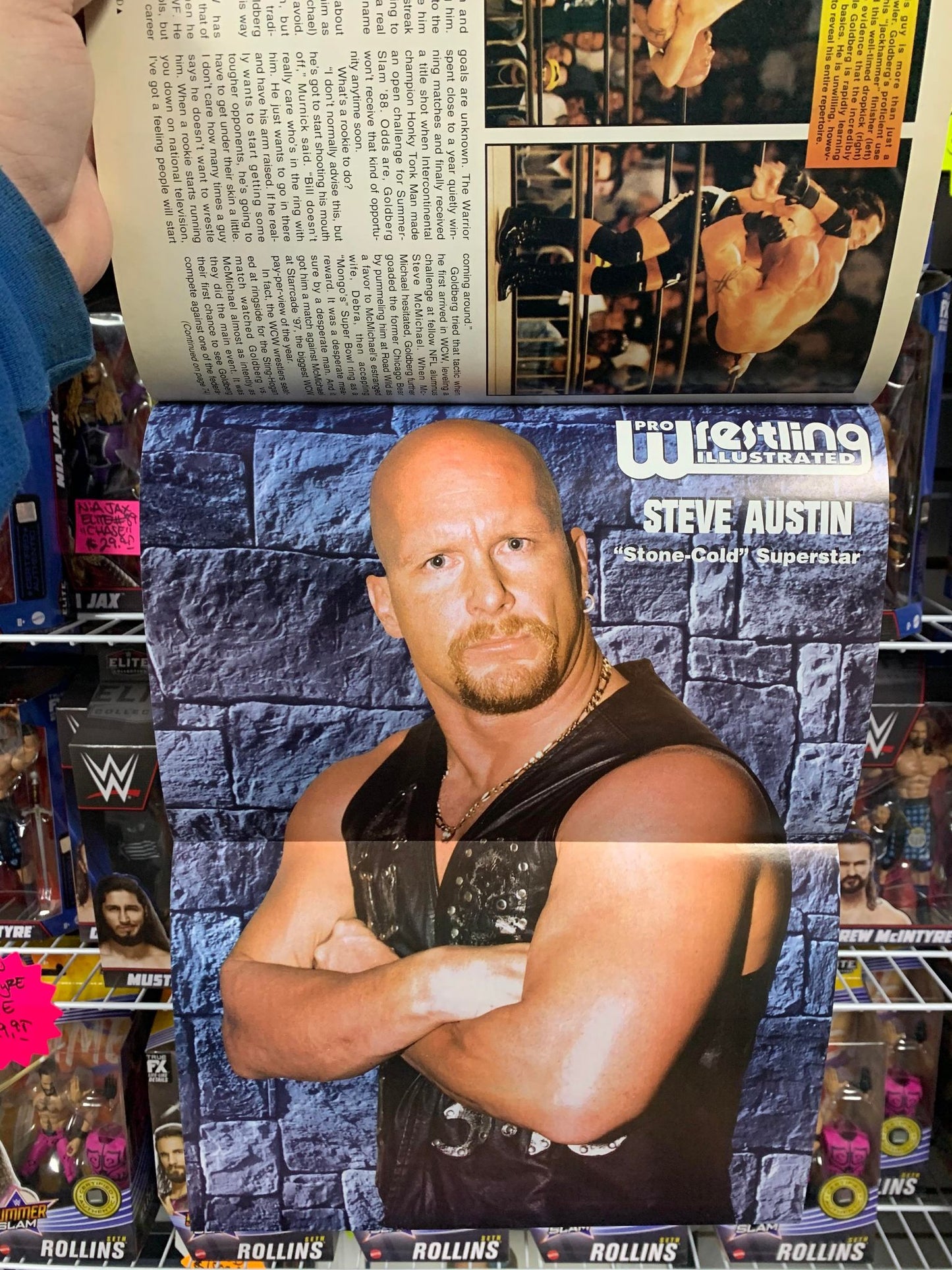 PWI Pro Wrestling Illustrated Magazine June 1998 WWE (Austin Poster)