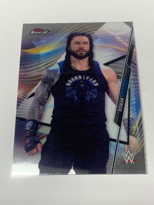 Roman Reigns 2020 WWE Topps Finest Card #60