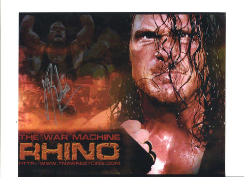 Rhino (Rhyno) Official TNA Promo Signed Photo