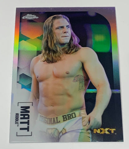 Matt Riddle 2020 WWE NXT Topps Chrome REFRACTOR Card #17