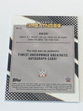 Rikishi 2021 Topps Finest Uncrowned Greatness Signed Card