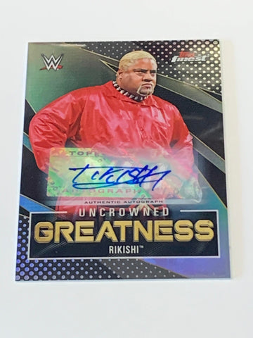 Rikishi 2021 Topps Finest Uncrowned Greatness Signed Card