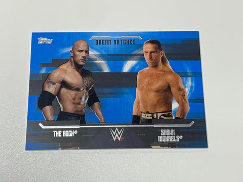 Rock & Shawn Michaels 2017 WWE Topps Undisputed Dream Matches #D-4