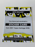 Seth Rollins 2021 Topps Heritage Sticker Card #S-15