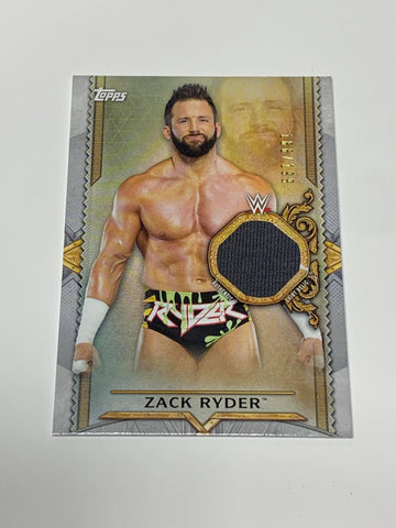 Zack Ryder 2020 WWE Topps RAW Authentic Worn Shirt Relic #166/199