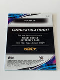Scarlett 2021 WWE Topps Chrome GREEN REFRACTOR AUTO #/99