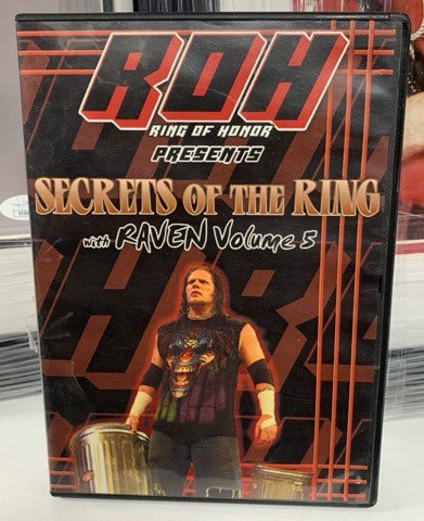 ROH Presents Secrets of The Ring with Raven Volume 5 DVD (RARE)
