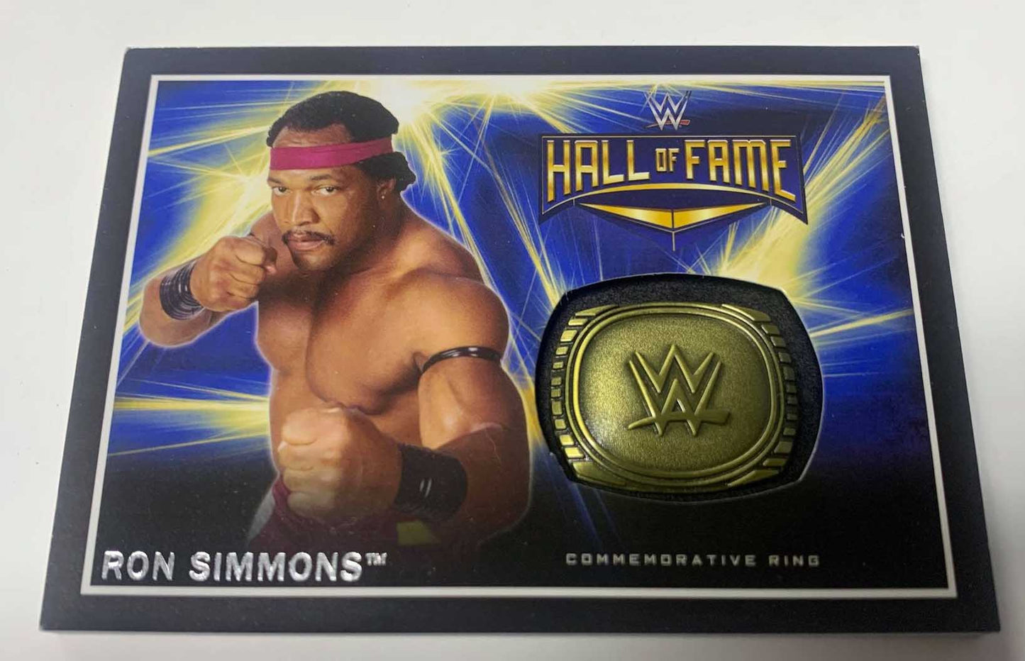 Ron Simmons 2016 Topps WWE HOF Commemorative Ring #/299