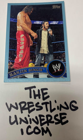 Ranjin Singh WWE 2011 Topps “Blue Parallel” #’ed 240/2011