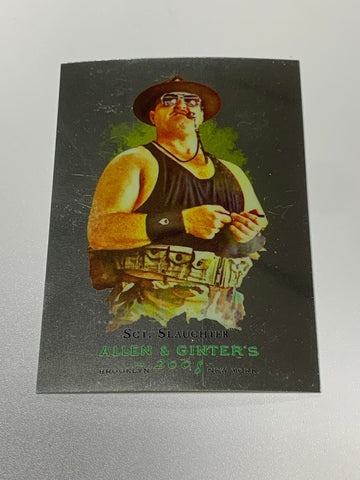 Sgt Slaughter 2008 WWE Topps Chrome Allen & Ginter Insert #9