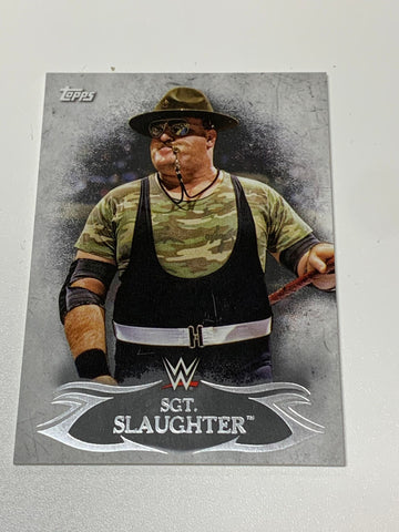 Sgt Slaughter 2015 WWE Topps Undisputed Card #89