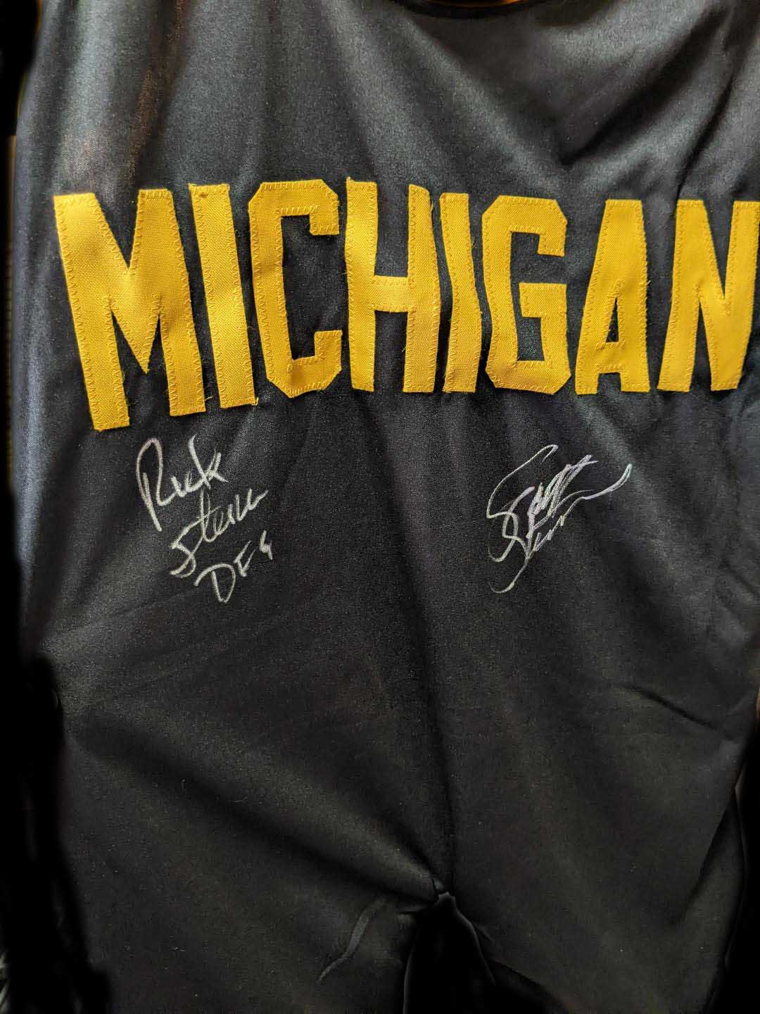 The Steiner Brothers Dual Signed Michigan Singlet JSA COA – The ...