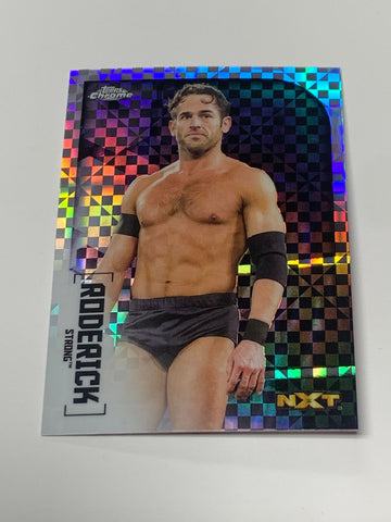 Roderick Strong 2020 WWE NXT Topps Chrome X-Fractor Card