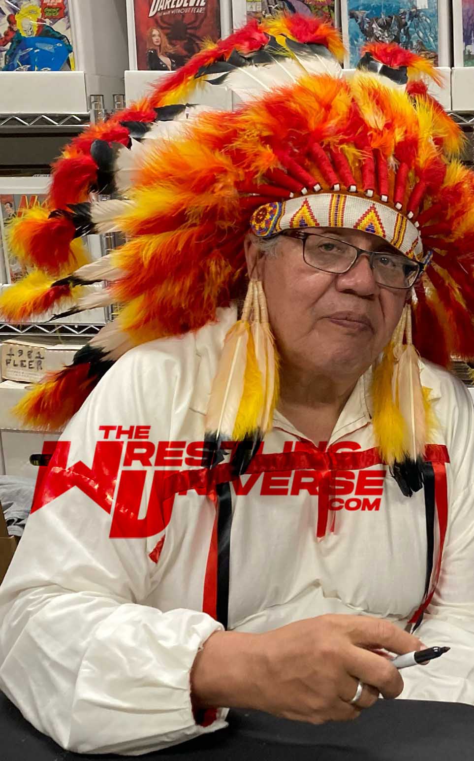 Chief Jules Strongbow Signed 8x10 Color Photo (Comes w/COA)